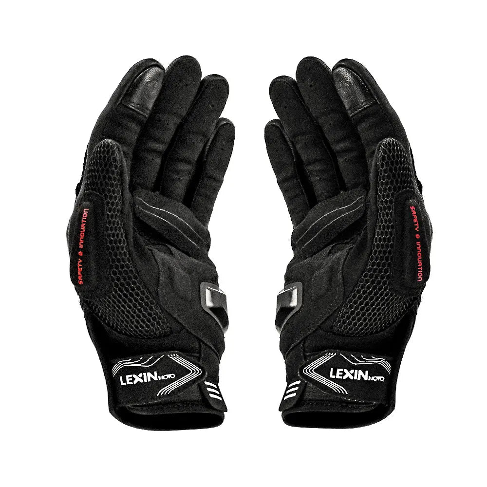 Guanti Estivi Lexin da Uomo per Moto Traspiranti Protezione Mani Design Touchscreen Equitazione Ciclismo