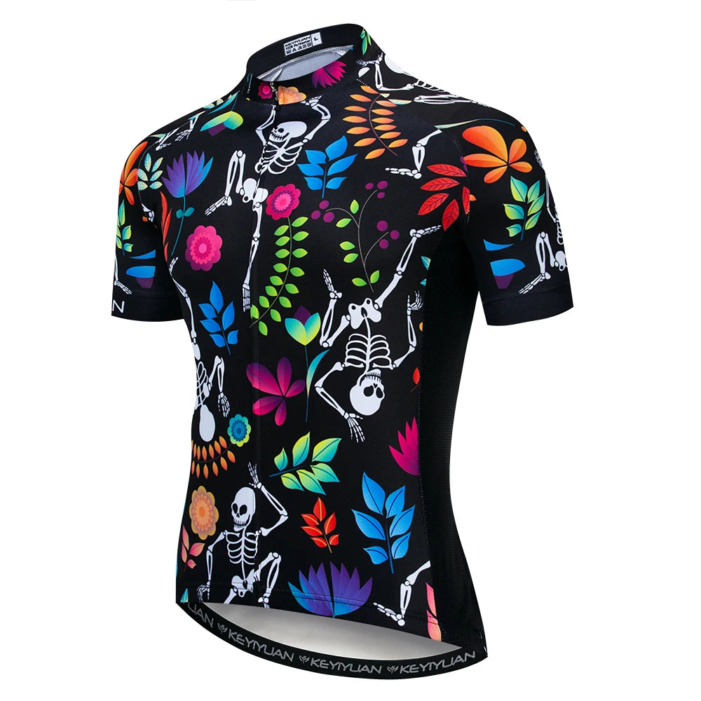 Keyiyuan Maglia Ciclismo Uomo Maniche Corte Estate Per Gara Triathlon MTB Abbigliamento Sportivo Bici