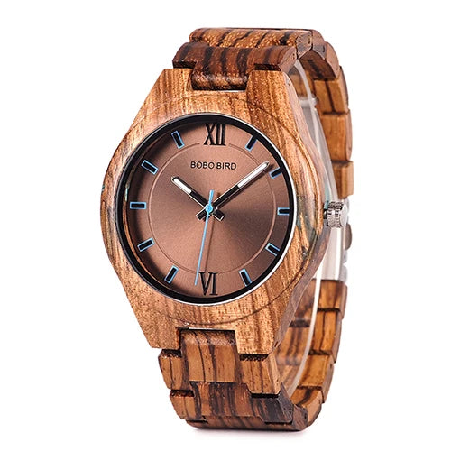 Orologio Da Uomo In Legno Bobo Bird Quarzo Design Speciale In Scatola Regalo Personalizzato Drop Shipping