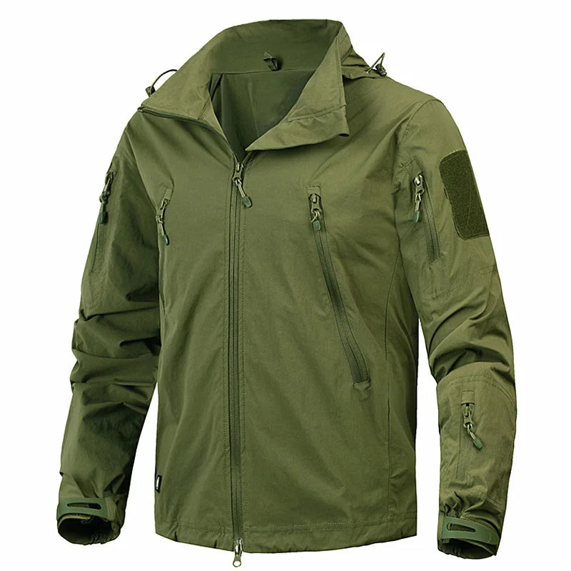 Mege Brand Giacca A Vento Tattica Da Uomo Autunno Leggera In Nylon Traspirante Cappotto Militare US Army