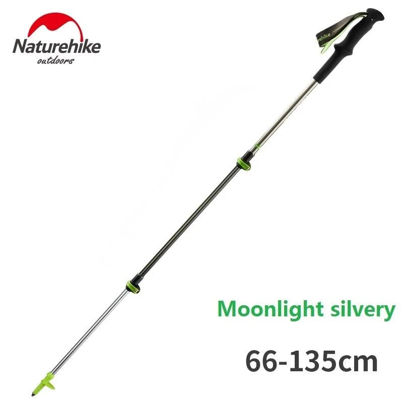 Naturehike Bastoni Trekking Ultraleggeri Pieghevoli 66 135 Cm Alpenstock Campeggio Outdoor
