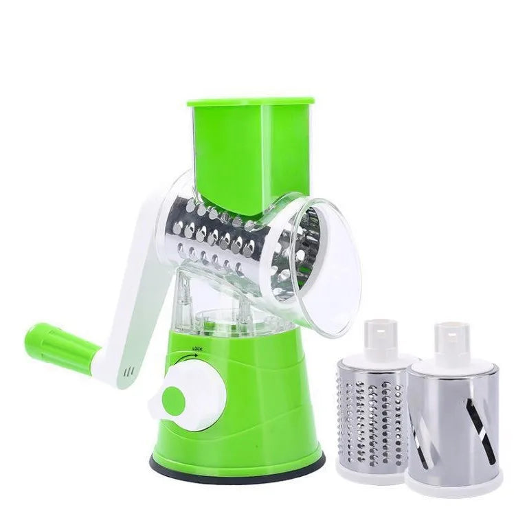 Affettatrice E Grattugia 2 In 1 KT209 Tamburo Inox Per Frutta E Verdura Taglio Rapido E Uniforme Per Cuochi Domestici