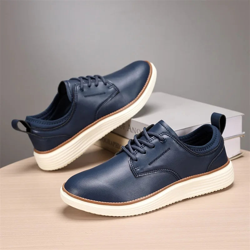 Scarpe Uomo Sportive Casual Alla Moda In Pelle Traspiranti e Comode Marrone Scarpe da Golf e Formali