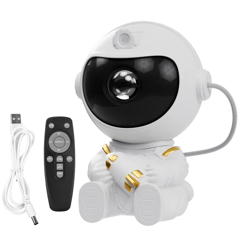 Proiettore LED Galassie Stellate Luce Notturna Astronauta Cielo Stellato Camera Letto Regalo Bambini Lampada Atmosfera