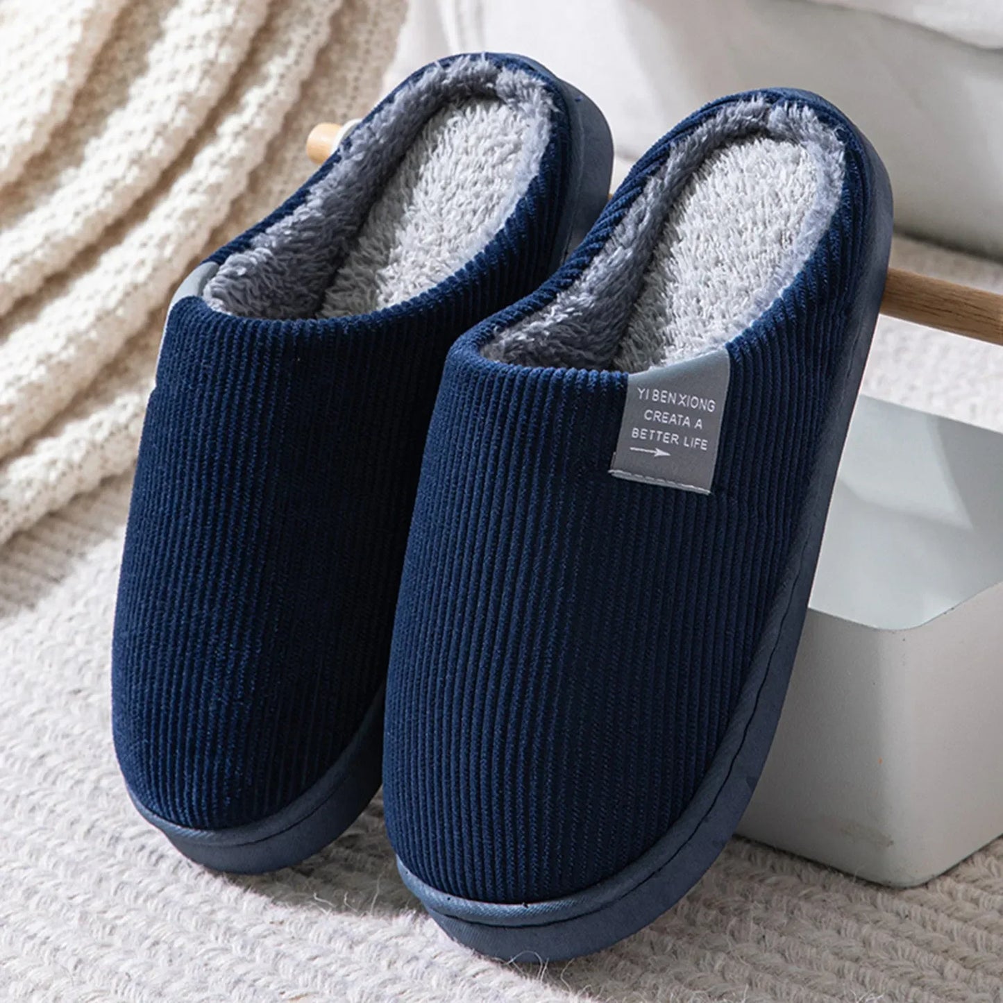 Pantofole Nuove Da Casa In Peluche Per Uomo E Donna Antiscivolo Termiche Invernali Fondo Morbido