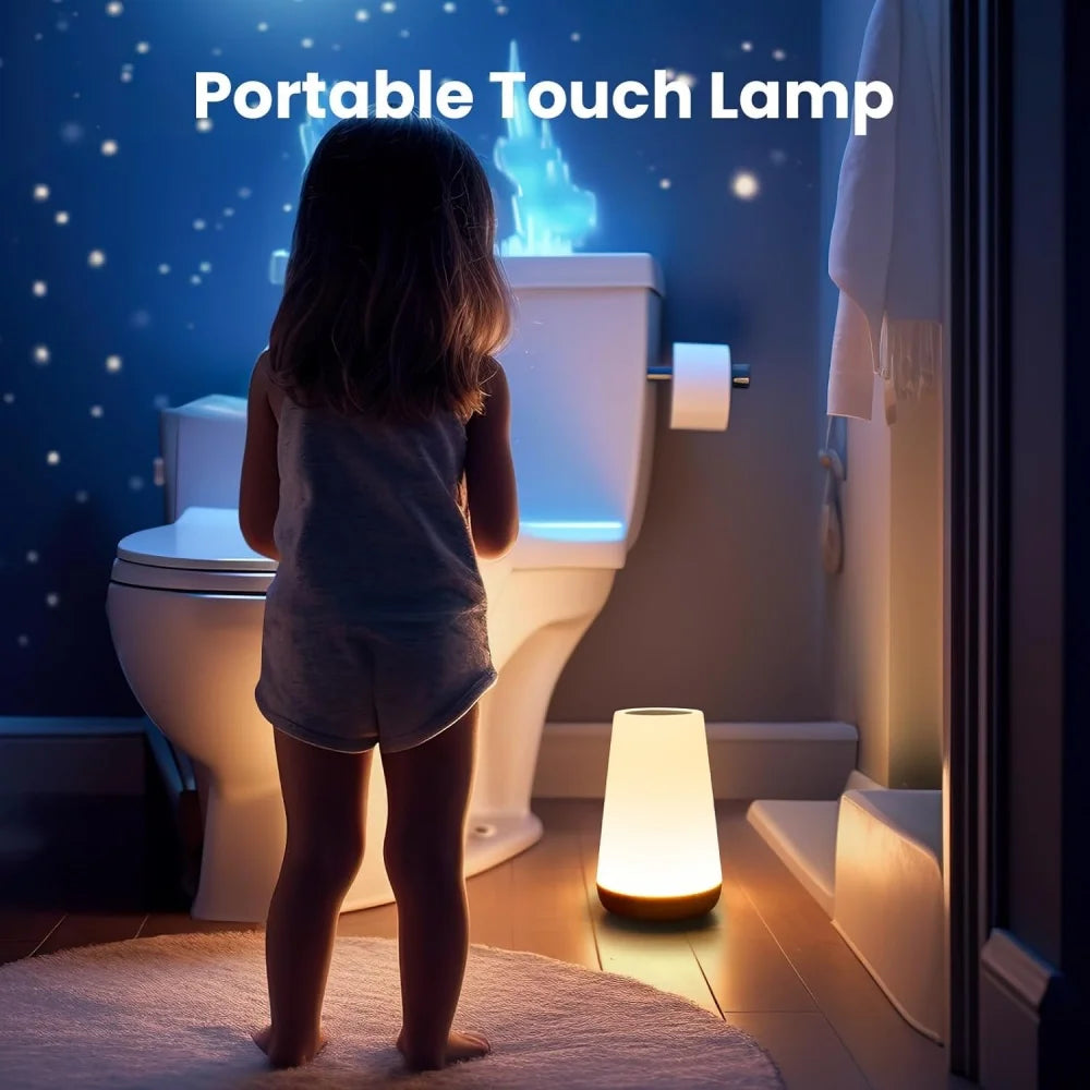 Lampada Tattile Dimmerabile Ricaricabile USB Da Comodino Da Tavolo Portatile Per Camera Da Letto 13 Colori RGB