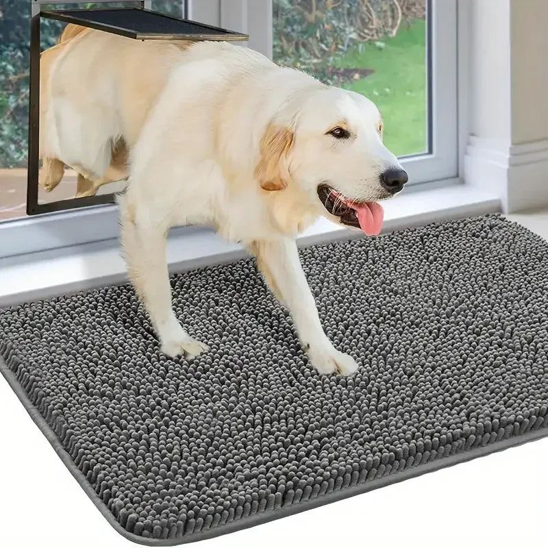 Tappetino Antiscivolo Lavabile Per Cani Assorbe Umidità E Sporco Microfibra Per Asciugatura Rapida Ideale Zampe Fangose