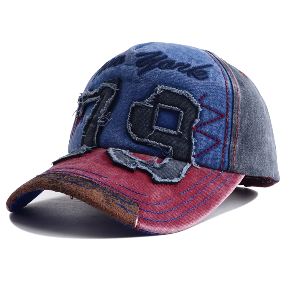 Berretto Da Baseball In Cotone Lavato Unisex Ricamo Lettera Regolabile Casual Outdoor Streetwear Cappelli Sportivi