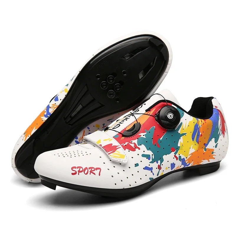 Scarpe Da Ciclismo MTB Da Uomo Traspiranti Antiscivolo Con Tacchetti Sportivi Professionali