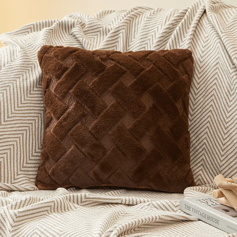 Fodera Per Cuscino In Peluche 45x45 E 30x50 Cm Per Divano Soggiorno Federa Quadrata In Cotone Decorazioni Per La Casa