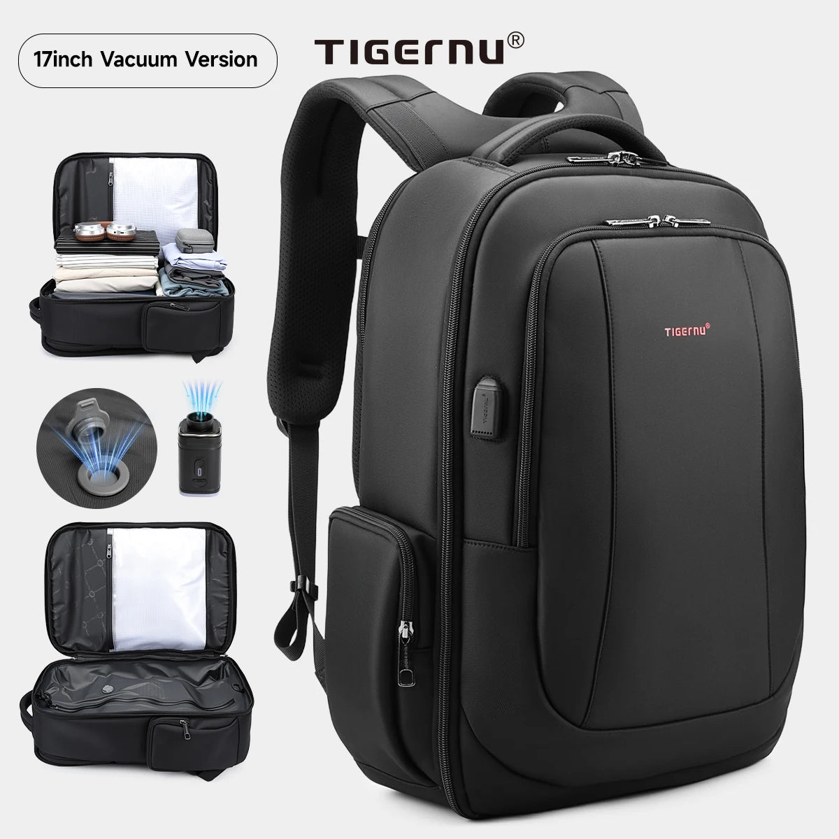 Tigernu Zaino Da Uomo In Nylon 14 15.6 17.3 Pollici Per Laptop Zaino Da Scuola E Viaggio