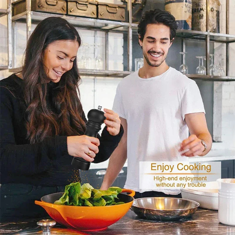 Macinapepe Nero In Legno Smerigliatrice Creativa Utensili Olandesi Per Cucina Cottura Barbecue Sale Pepe Condimenti
