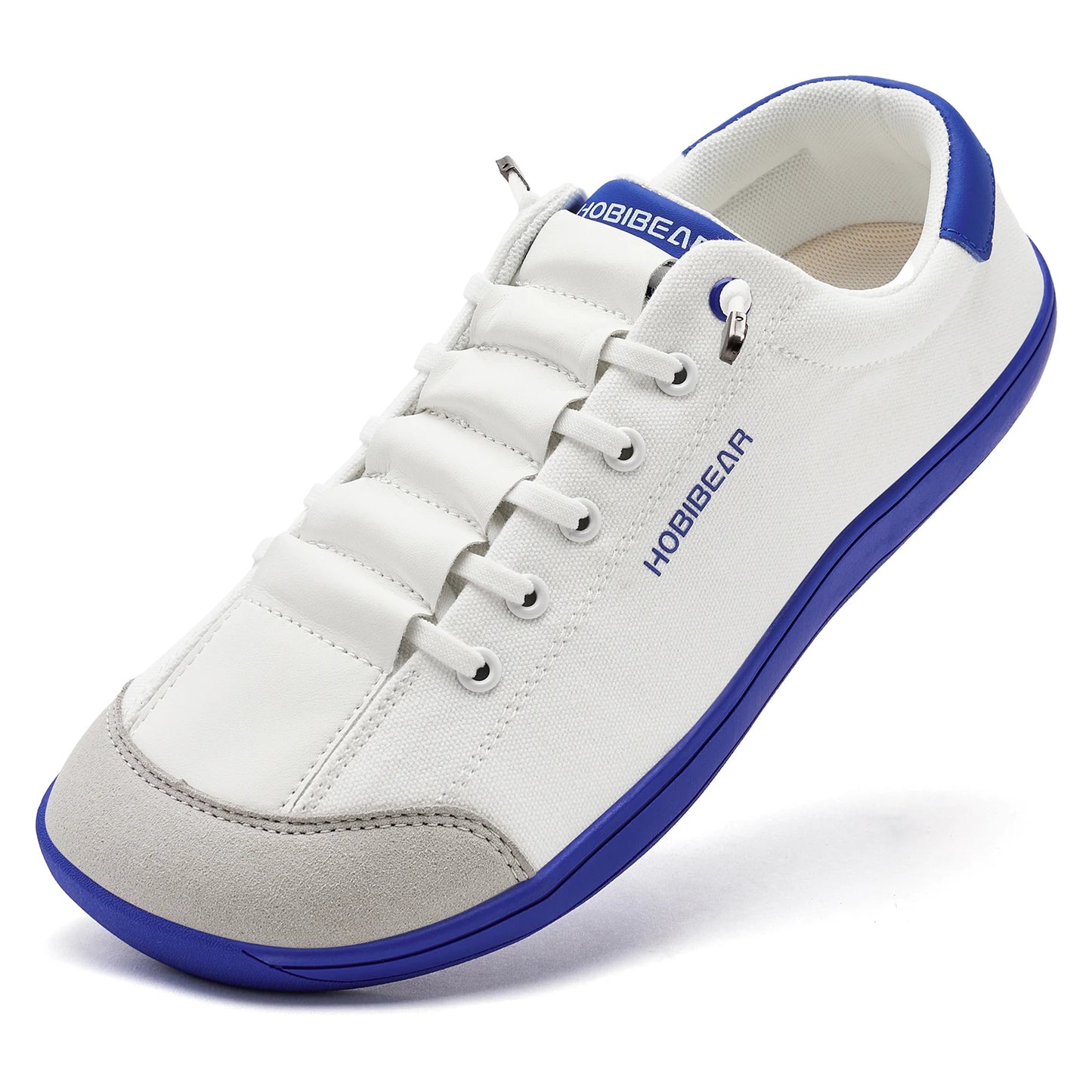 Hobibear Scarpe Da Passeggio A Punta Larga Unisex In Pelle Artificiale Slip On Leggere E Regolabili