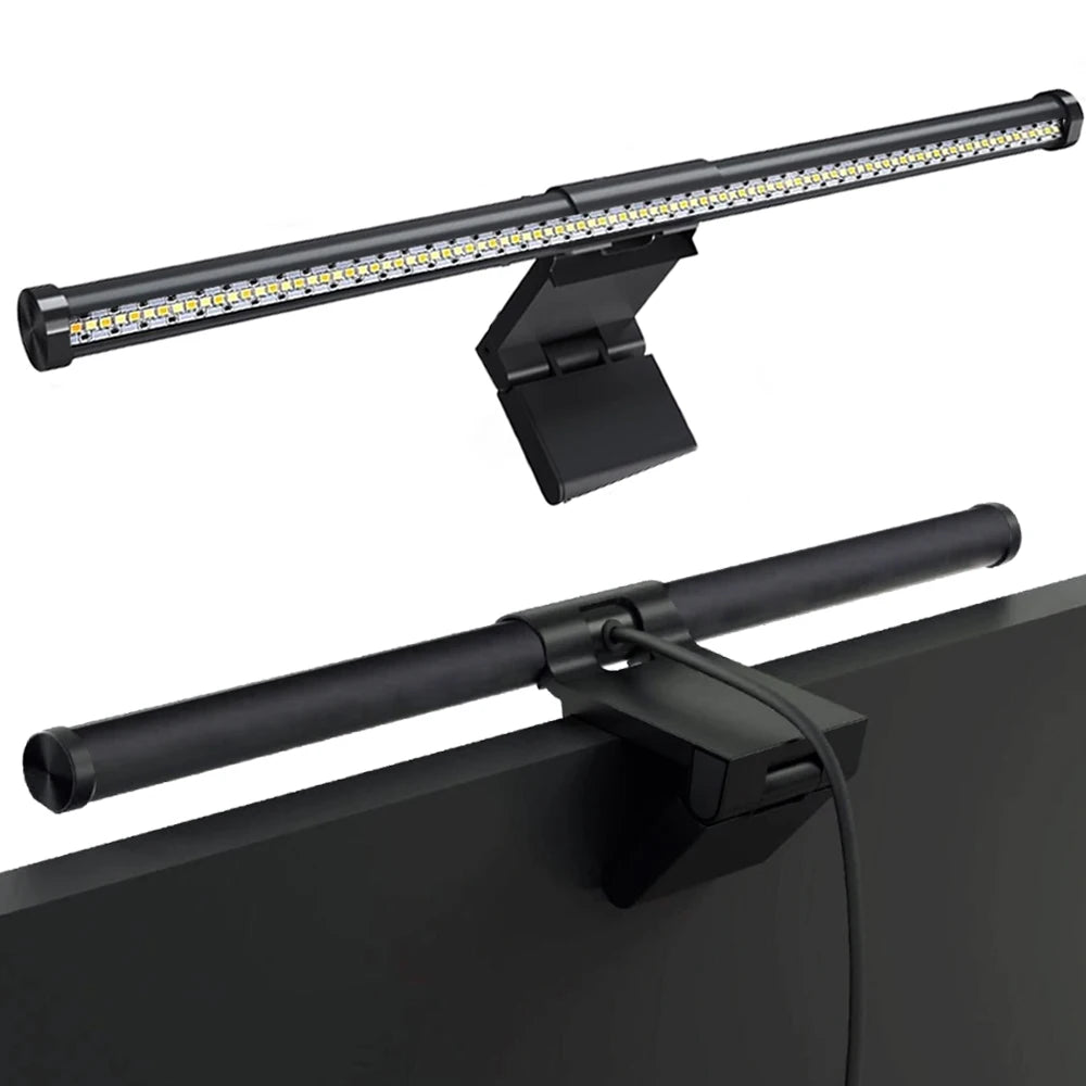 Barra Luminosa LED 44 Cm Per Monitor E Scrivania Con Atmosfera RGB Dimmerabile Ideale Per Studio E Lavoro