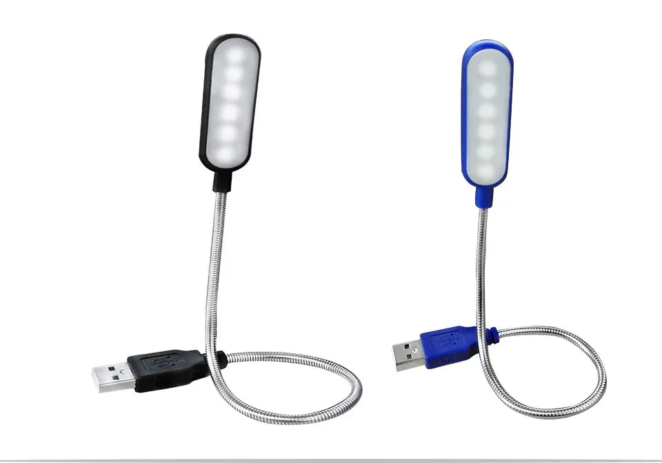 Homefish Lampada LED USB Mini Flessibile Lettura Notturna Portatile per Power Bank Laptop Notebook PC