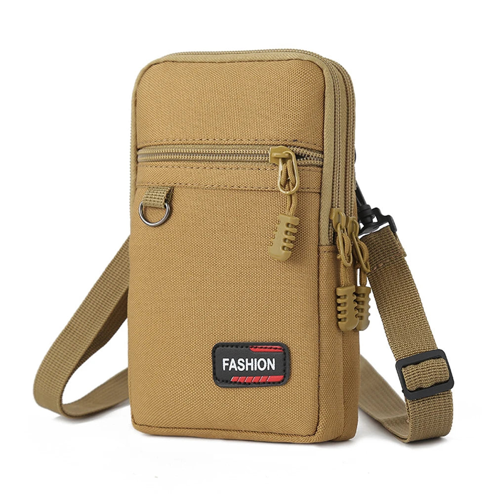 Custodia Per Cellulare Marsupio Multifunzione Da Uomo Outdoor Borsa Piccola Tracolla Portamonete