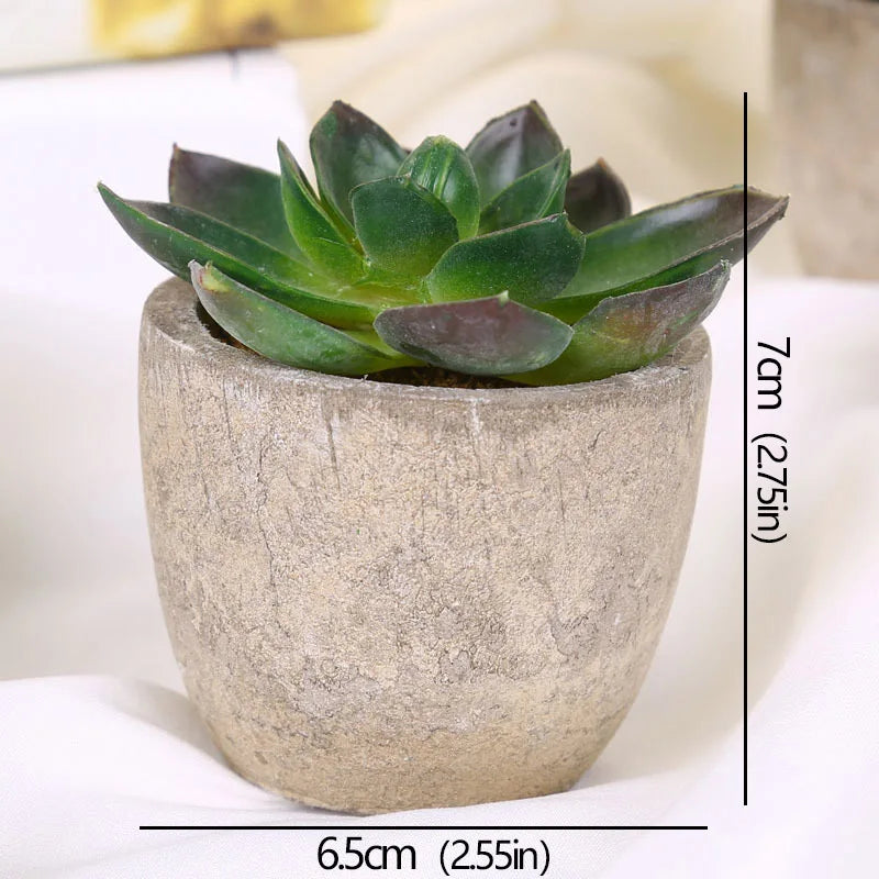 Mini Piante Succulente Artificiali Sempreverdi In Vaso Piccolo Per Ufficio Casa Decorazioni Da Tavolo Fiori Finti