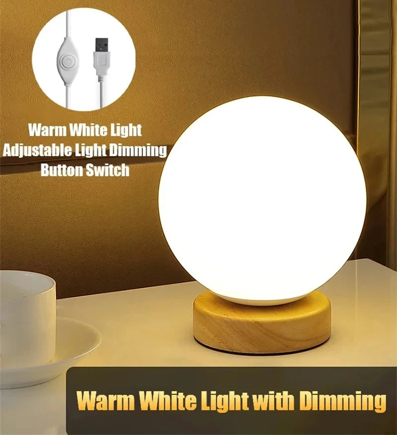 Lampada Da Notte LED Che Cambia Colore RGB Ricaricabile USB Per Comodino Tavolo Soggiorno Camera Da Letto Ufficio