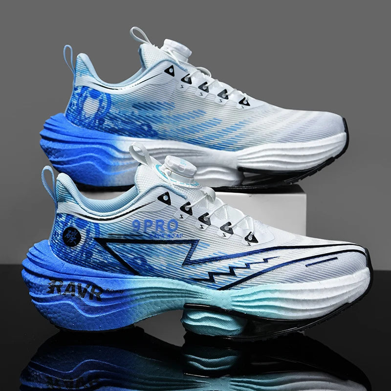 Letcomfit Scarpe Da Corsa Uomo 2025 Ammortizzazione Piastra Carbonio Scarpe Da Ginnastica Maratona Leggere Antiscivolo