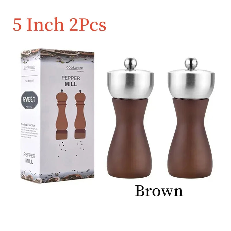 Set Di Macinapepe Manuale Per Sale E Pepe In Ceramica Regolabile Con Testa In Acciaio Inossidabile 304 Domestiche