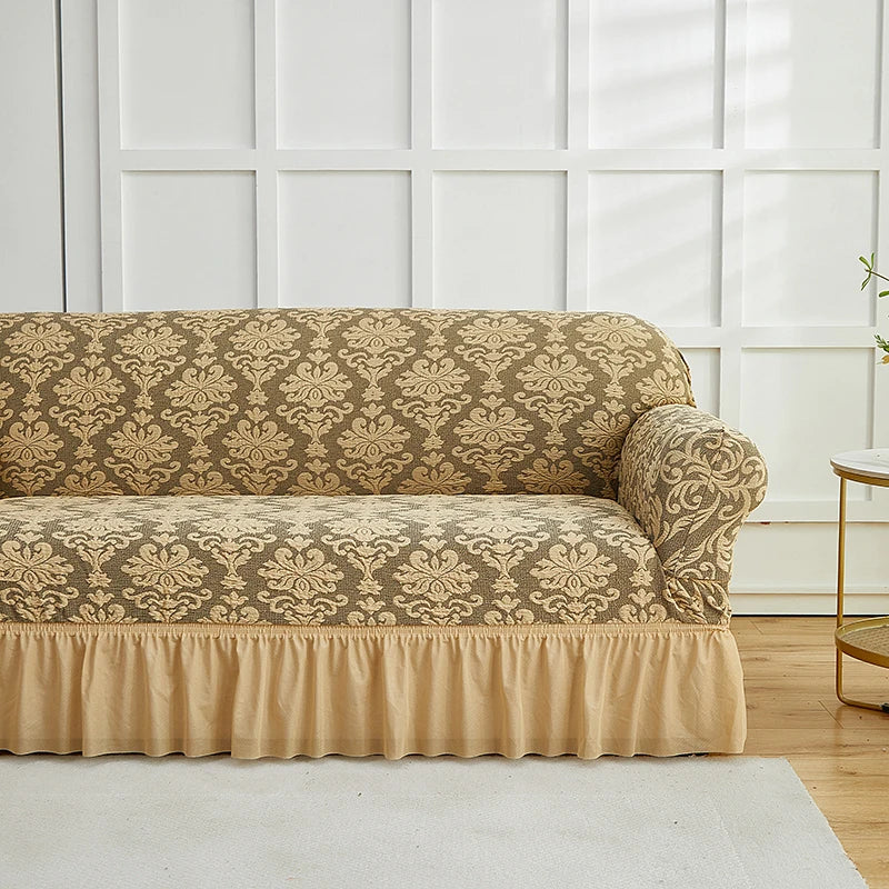 Fodera Divano A Fiori Stile Europeo Jacquard Copridivano Antiscivolo Protezione Per Mobili Soggiorno Decorazioni Casa