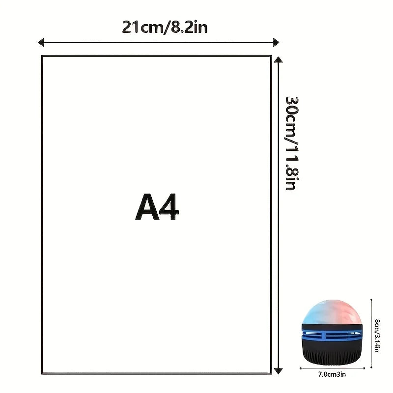 Proiettore Atmosfera LED Con 7 Modalità Rotazione Stellata USB E Telecomando Per Decorazione Della Camera Da Letto