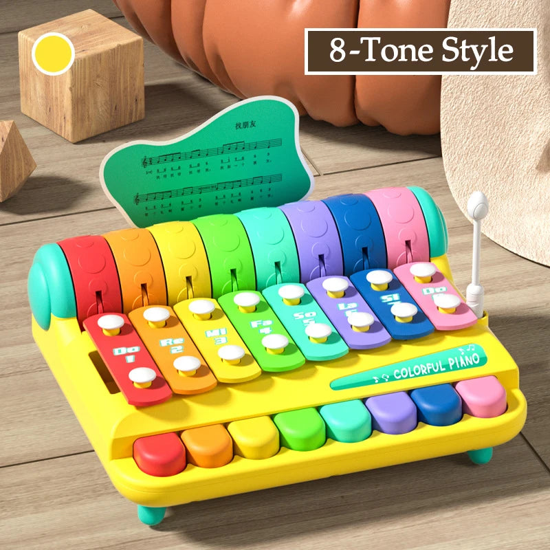 Xilofono Educativo Montessori Per Bambini A 8 Toni Strumenti Musicali Giocattoli Percussione Per 0 3 Anni