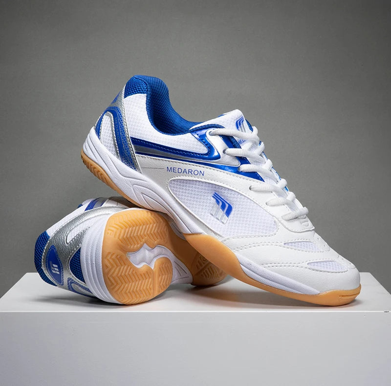 Quaoar Nuove Scarpe Da Ping Pong Professionali Per Uomo E Donna Antiscivolo Leggere Sneakers Da Badminton Blu Rosse
