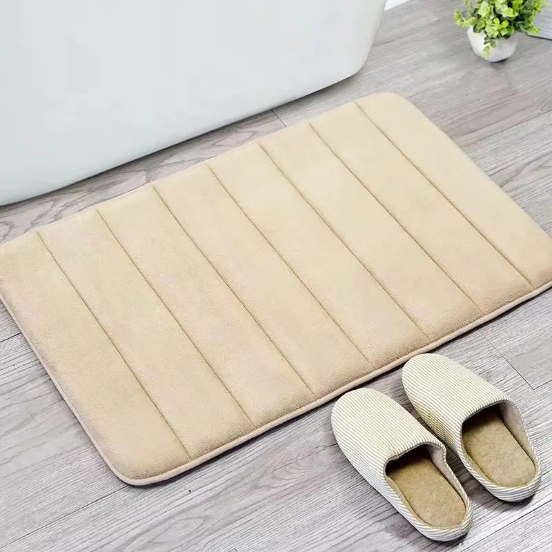 Tappetino Da Bagno Antiscivolo Super Assorbente Morbido Per Porta Camera Da Letto Cucina Bagno In Polyester