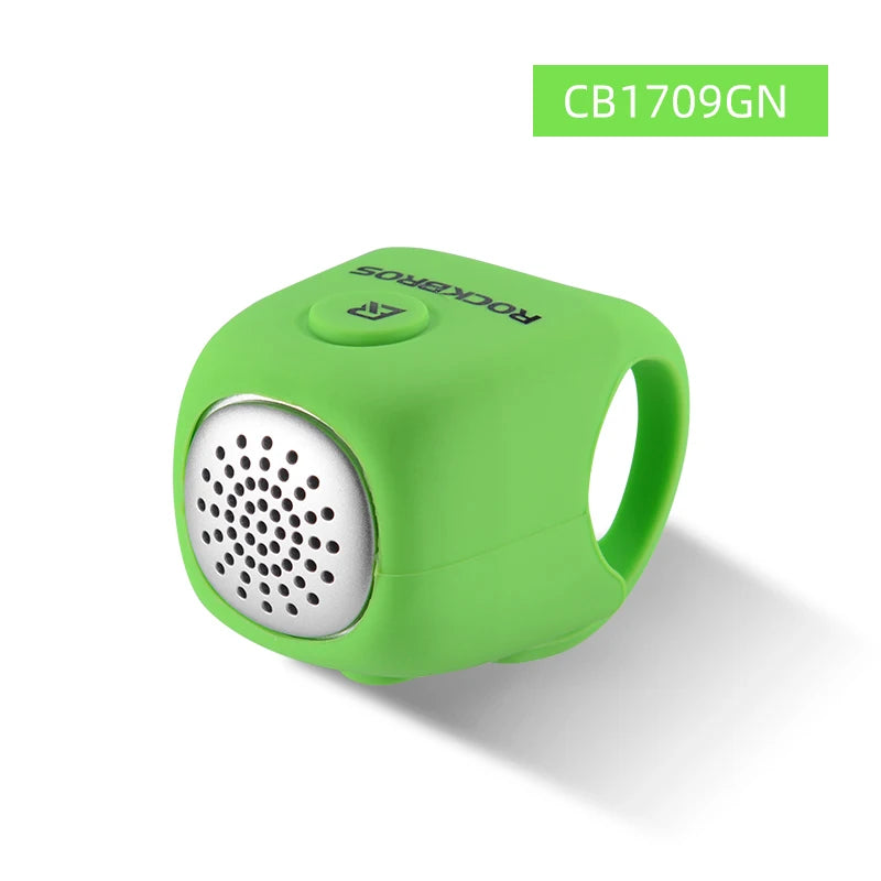 RockBros Campanello Per Ciclismo Elettrico 90 dB Campana MTB Manubrio Gel Di Silice Anello A Conchiglia Bicicletta
