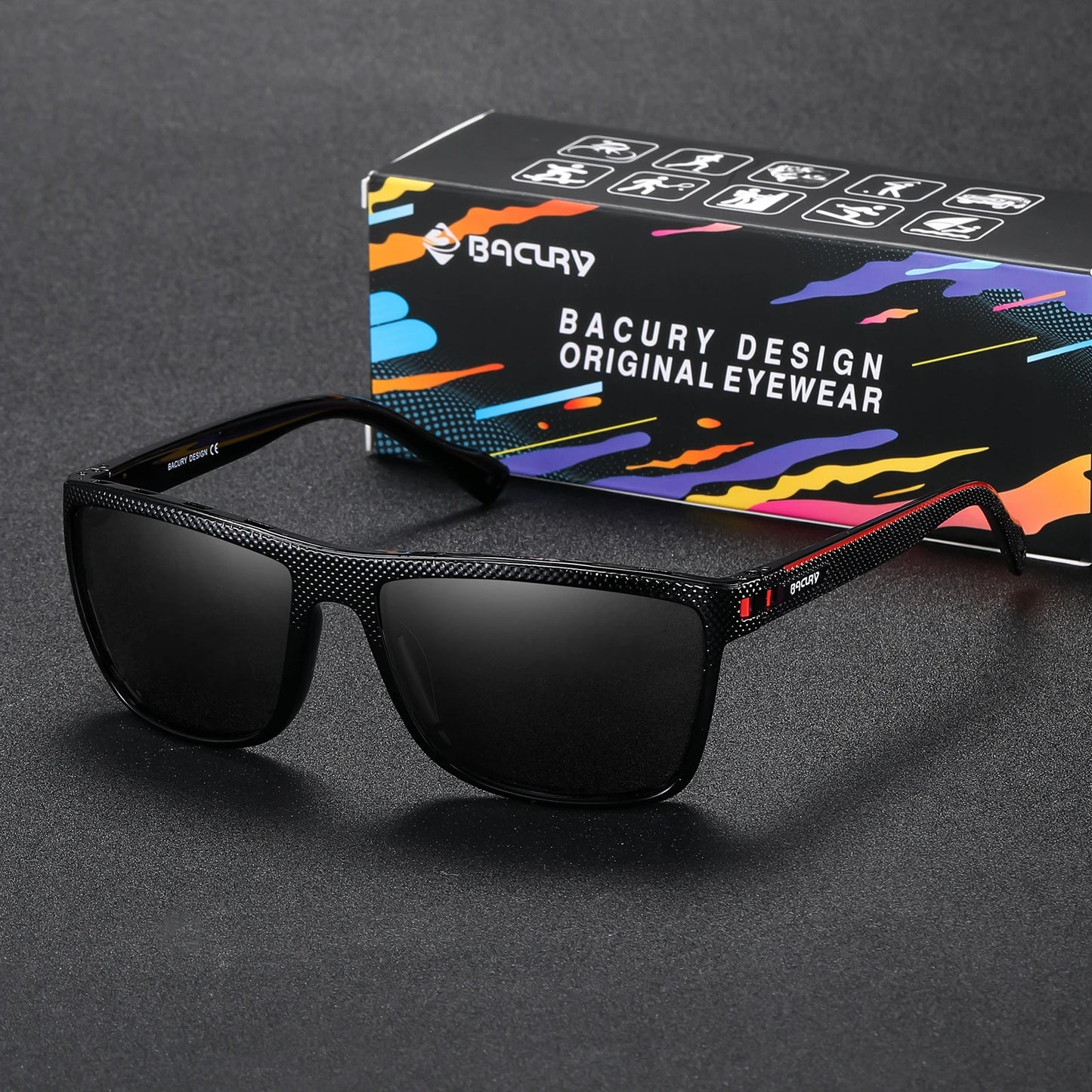 Occhiali Da Sole Sportivi Quadrati Polarizzati UV400 Unisex Per Uomo E Donna Ideali Per Escursionismo Confortevoli