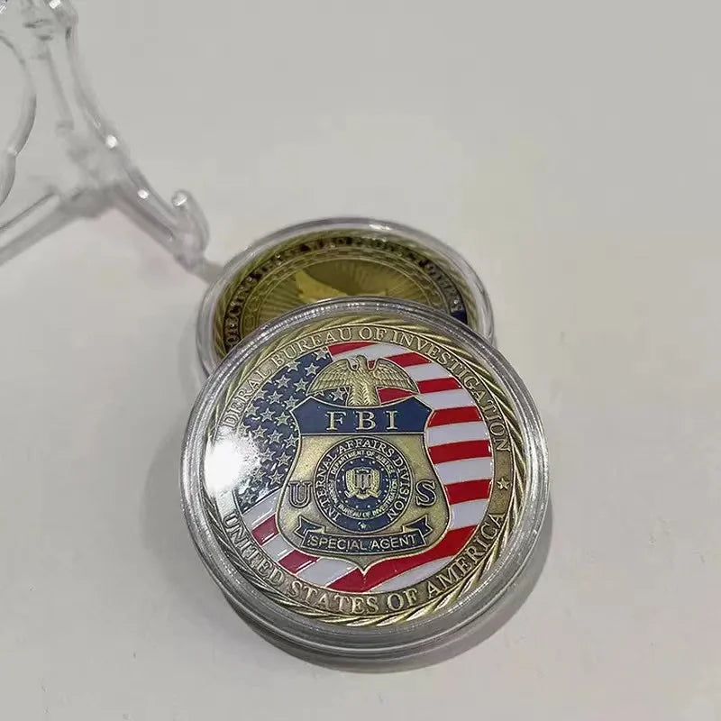 Collezione Di Monete Placcate In Oro Souvenir Della Biblioteca Federale Degli Stati Uniti Moneta Da Sfida Commemorativa