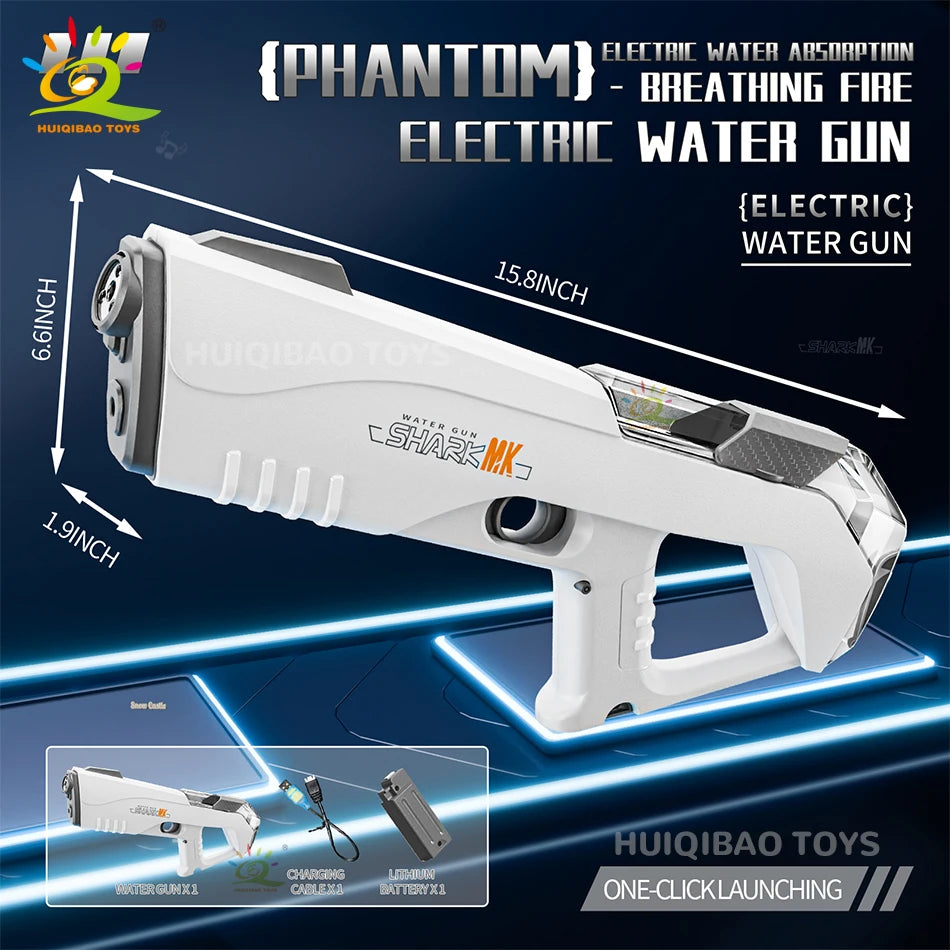 Pistola Ad Acqua Elettrica A Impulsi Completamente Automatizzata Per Spiaggia Gioco Estivo Battaglia Acqua Regalo Adulti