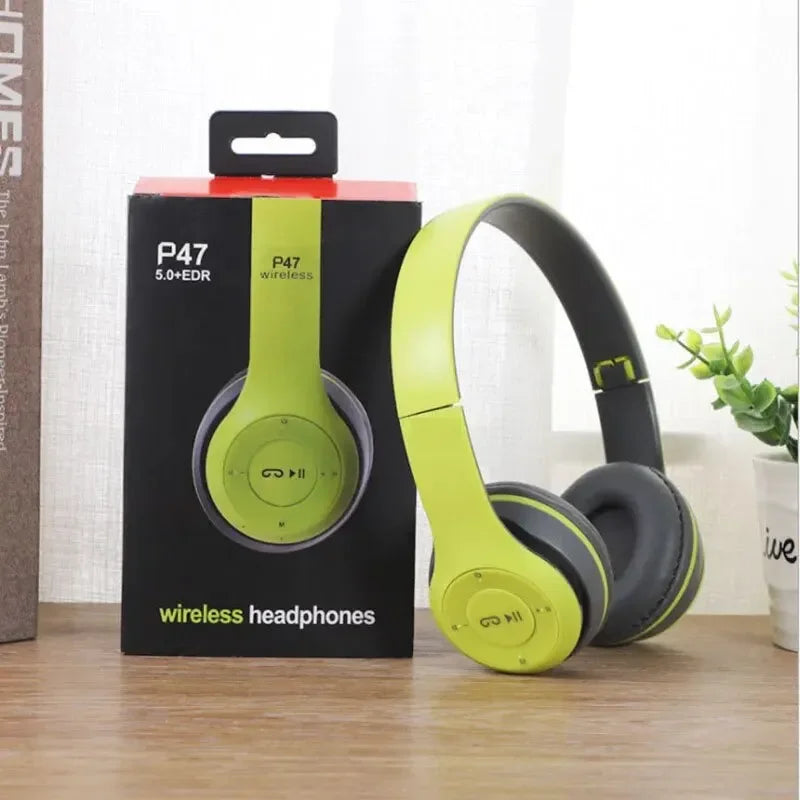Cuffia Bluetooth 5.0 Pieghevole Senza Fili Hifi Stereo Bass Auricolare Casco per Bambini Regalo con Microfono