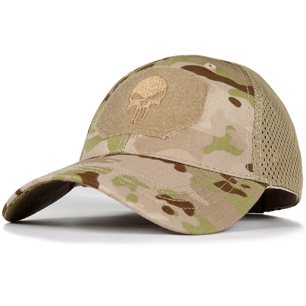 Cappello Da Baseball Universale Per Uomo E Donna Traspirante Protezione Solare Berretto Sportivo All Aperto Con Teschio