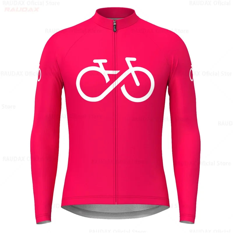 Maglia Da Ciclismo A Maniche Lunghe Uomo Traspirante MTB Mountain Bike 2025 Primavera Autunno Triathlon