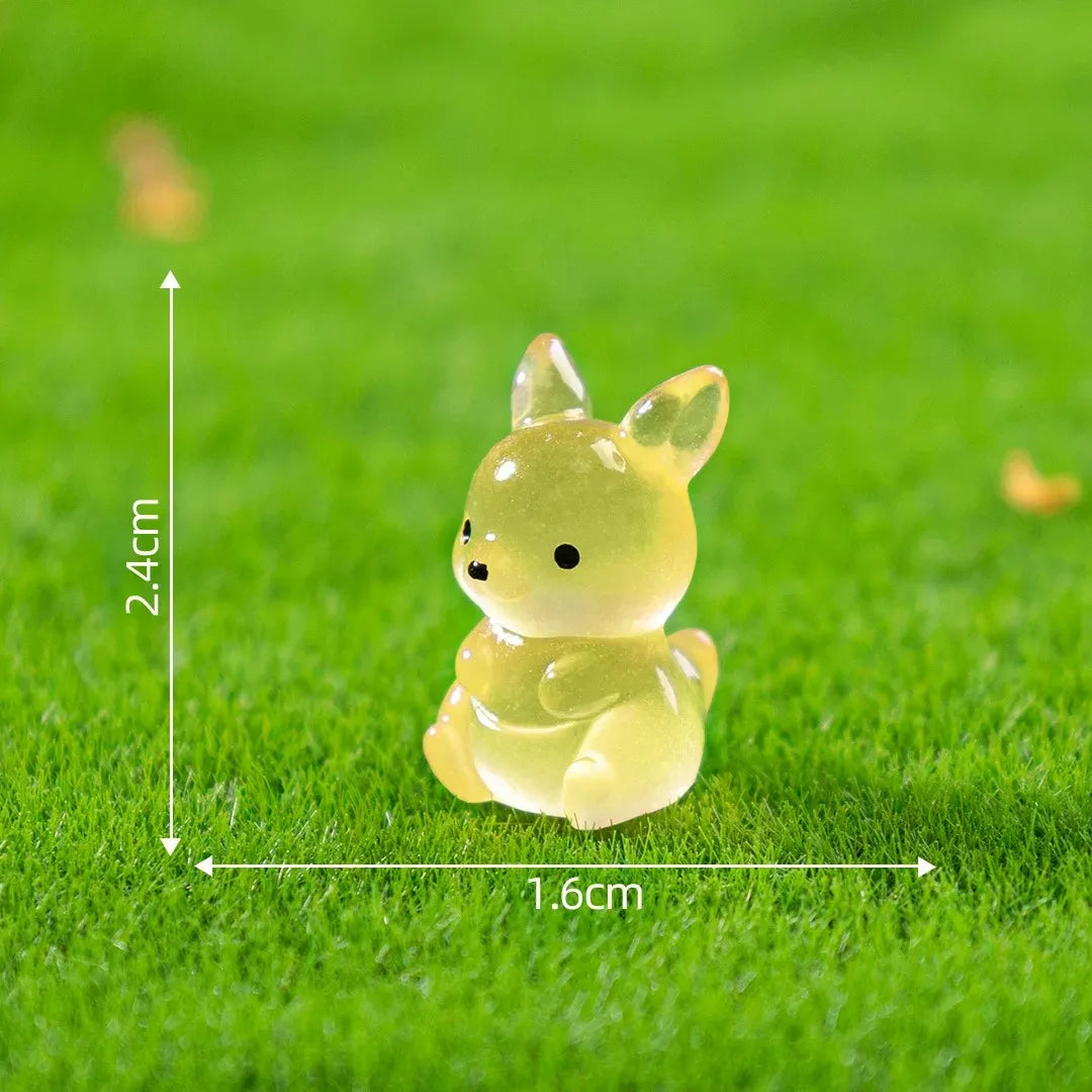 10 Pezzi Ornamenti Luminosi a Forma di Wallaby per Micro Paesaggi Fai da Te Giardinaggio e Paesaggistica