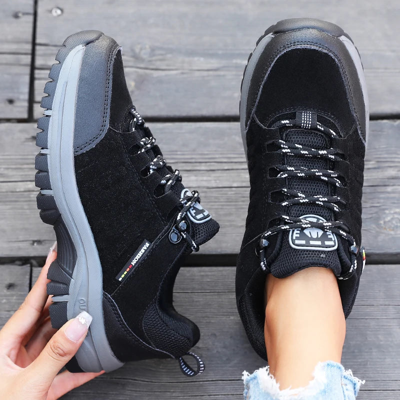 Scarpe Da Trekking Da Donna Outdoor Retro Suede Tactical Platform Antiscivolo Alpinismo Campeggio Primavera Autunno 2025