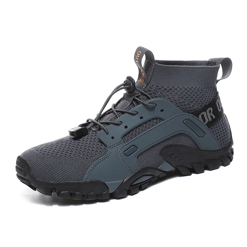 Scarpe Da Acqua Alte Uomo Ad Asciugatura Rapida Traspiranti In Mesh Antiscivolo Per Trekking E Arrampicata Slip On