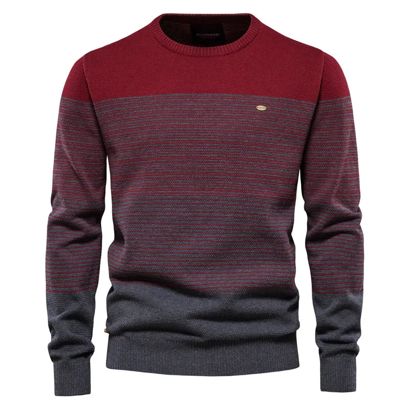 Maglione Da Uomo In Cotone Con Lycra Lavorazione A Maglia Caldo Inverno Versatile Moda Casual