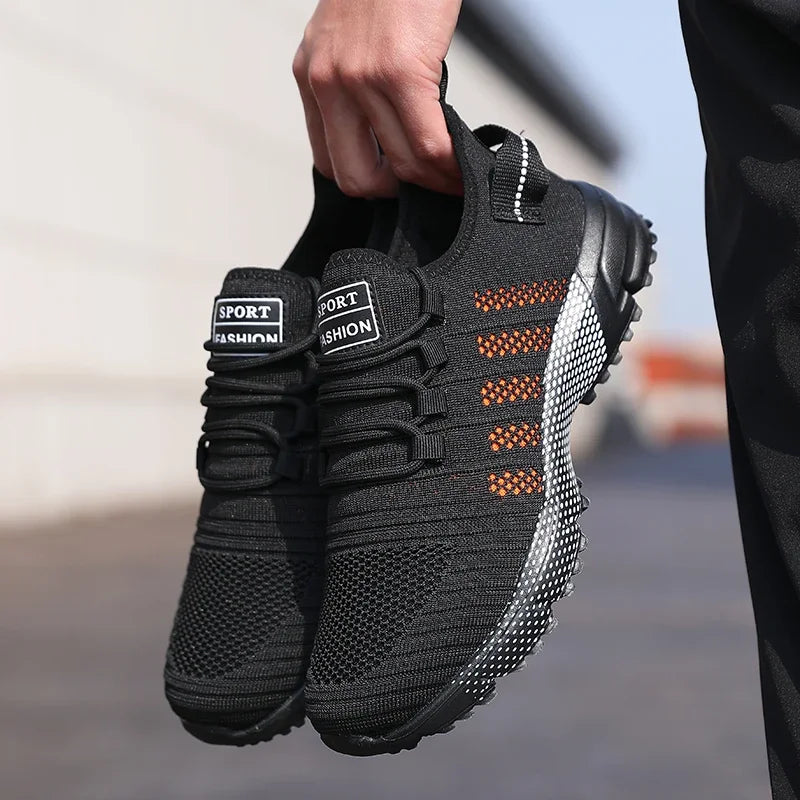 Scarpe Da Ginnastica Casual Da Uomo Mesh Leggero Traspiranti Slip On Con Suola Morbida Scarpe Da Corsa