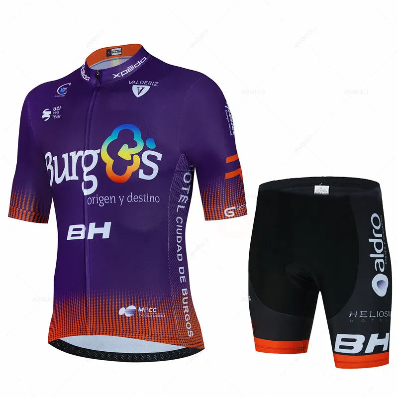 Nuovo BH Burgs Team 2024 Maglia Da Ciclismo Uomo E Pantaloncini Da Bici Set MTB Estivo Asciugatura Rapida