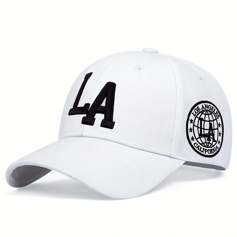 Berretto Baseball Unisex Con Ricamo Lettera LA Cappello Regolabile Per Esterni Protezione Solare Primavera Autunno