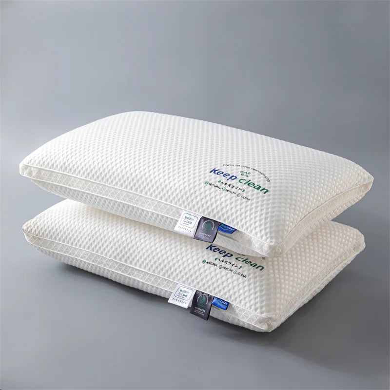 Cuscino Cervicale Alberghiero 48x74 cm Con Nucleo In Fibra Di Poliestere Per Riposo Domestico