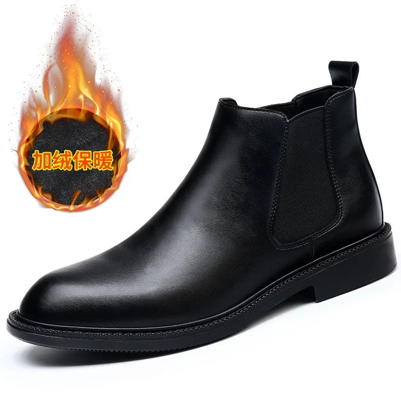 Stivaletti Chelsea In Pelle Da Uomo Di Lusso Fatti A Mano Slip On Per Abito Formale E Casual