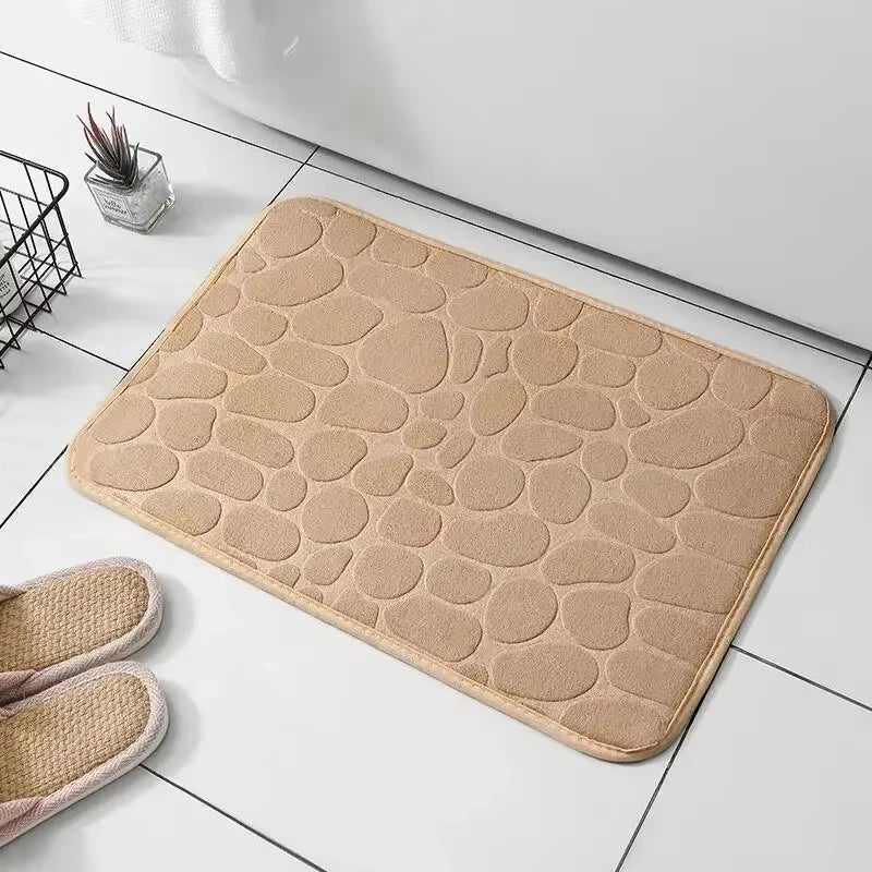 Memory Foam Tappeto Velluto Goffrato Antiscivolo Bagno Soggiorno Microfibra Arredamento Casa