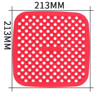 Fodere Quadrate Riutilizzabili Per Friggitrice Ad Aria In Silicone Antiaderenti Per Cottura A Vapore Facili Da Pulire