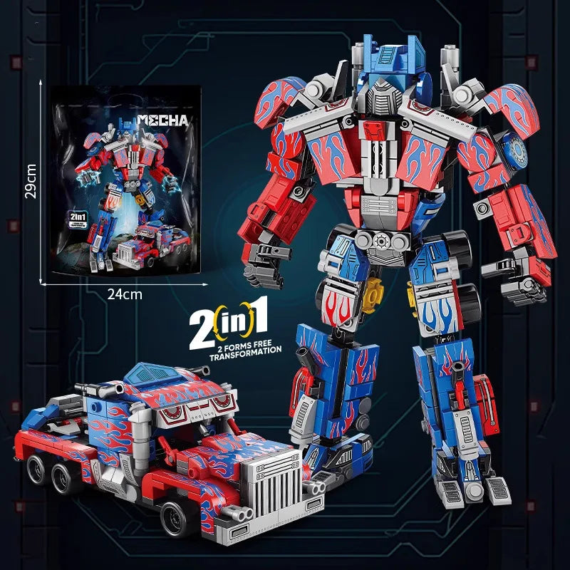 Autobots Decepticons Trasformazione Robot Mattoni Per Bambini Educativo Giocattolo Regalo Compatibile Con Lego Età 14