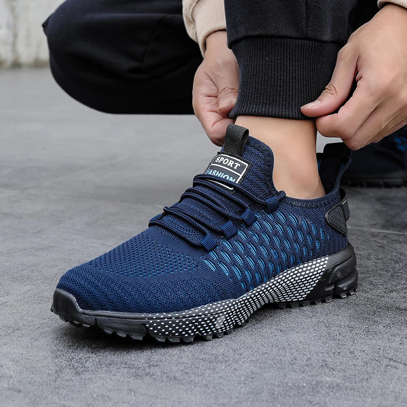 Scarpe Nuove da Ginnastica Uomo Leggere con Piattaforma per Corsa Antiscivolo Traspiranti con Suola Spessa Vendita Calda