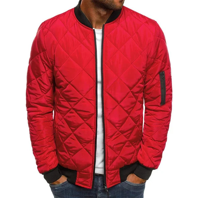Giacca Invernale Da Uomo Leggera Con Colletto Da Baseball In Rete Pressata Stile Vintage Volo Casual Manica Lunga